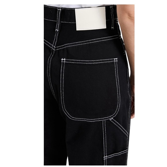 Moussy Vintage Mv Tecolote Painter Pants Black 27 Utility Y2K Contrast Carpenter - Picture 3 of 16